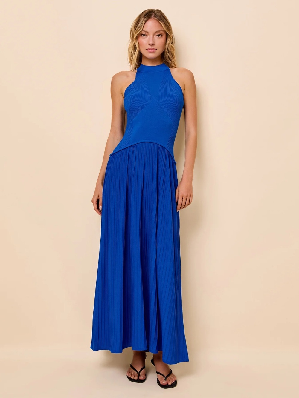 Solid & Striped Isola Dress Ribbed Olympian Blue